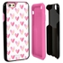 Guard Dog Pink Hybrid Cases for iPhone 6 / 6S , Pink Sweet Hearts, Black/Pink Silicone
