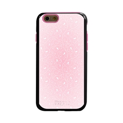 
Guard Dog Pink Hybrid Cases for iPhone 6 / 6S , Pale Pink Filigree, Black/Pink Silicone