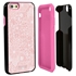Guard Dog Pink Hybrid Cases for iPhone 6 / 6S , Dusty Rose Pink Lace, Black/Pink Silicone
