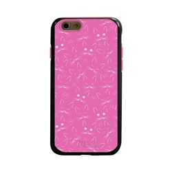 
Guard Dog Pink Hybrid Cases for iPhone 6 / 6S , Pretty in Pink Kitties, Black/Pink Silicone