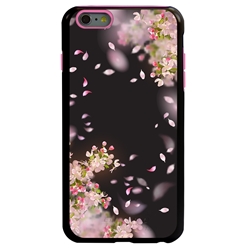 
Guard Dog Pink Hybrid Cases for iPhone 6 Plus / 6S Plus , Pink Spring Blossoms, Black/Pink Silicone