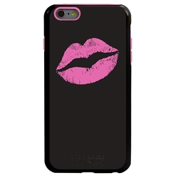 
Guard Dog Pink Hybrid Cases for iPhone 6 Plus / 6S Plus , Pink Lipstick Smooch, Black/Pink Silicone