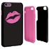 Guard Dog Pink Hybrid Cases for iPhone 6 Plus / 6S Plus , Pink Lipstick Smooch, Black/Pink Silicone
