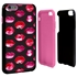 Guard Dog Pink Hybrid Cases for iPhone 6 Plus / 6S Plus , Pink Lipstick Kisses, Black/Pink Silicone
