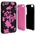 Guard Dog Pink Hybrid Cases for iPhone 6 Plus / 6S Plus , Pink Floral Silhouette, Black/Pink Silicone
