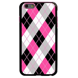 
Guard Dog Pink Hybrid Cases for iPhone 6 Plus / 6S Plus , Pink Tartan Plaid, Black/Pink Silicone