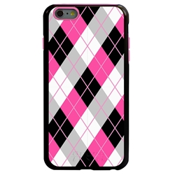 
Guard Dog Pink Hybrid Cases for iPhone 6 Plus / 6S Plus , Pink Tartan Plaid, Black/Pink Silicone