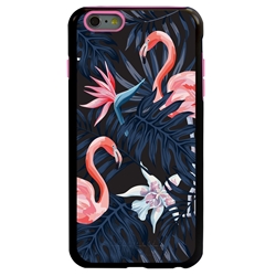 
Guard Dog Pink Hybrid Cases for iPhone 6 Plus / 6S Plus , Tropical Pink Flamingo, Black/Pink Silicone