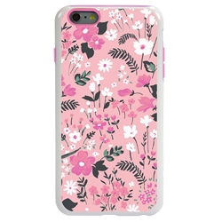 
Guard Dog Pink Hybrid Cases for iPhone 6 Plus / 6S Plus , Pretty Pink Floral Print, White/Pink Silicone
