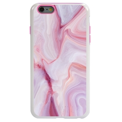 
Guard Dog Pink Hybrid Cases for iPhone 6 Plus / 6S Plus , Pink Marble, White/Pink Silicone