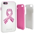 Guard Dog Pink Hybrid Cases for iPhone 6 Plus / 6S Plus , Pink Courage Breast Cancer Ribbon, White/Pink Silicone
