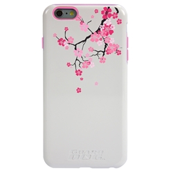 
Guard Dog Pink Hybrid Cases for iPhone 6 Plus / 6S Plus , Pink Cherry Blossom, White/Pink Silicone