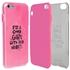 Guard Dog Pink Hybrid Cases for iPhone 6 Plus / 6S Plus , Bad Pink Habit, Clear/Pink Silicone
