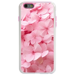 
Guard Dog Pink Hybrid Cases for iPhone 6 Plus / 6S Plus , Soft Pink Flower Petals, White/Pink Silicone