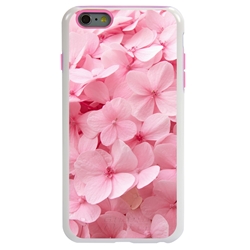 
Guard Dog Pink Hybrid Cases for iPhone 6 Plus / 6S Plus , Soft Pink Flower Petals, White/Pink Silicone