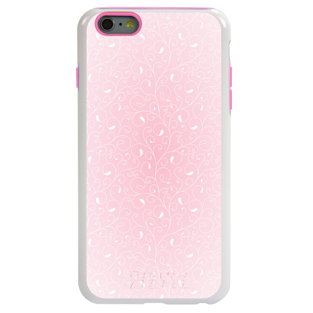Guard Dog Pink Hybrid Cases For Iphone 6 Plus 6s Plus Pale Pink Filigree White Pink Silicone Mobilemars