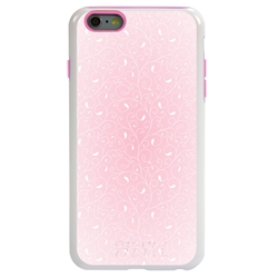 
Guard Dog Pink Hybrid Cases for iPhone 6 Plus / 6S Plus , Pale Pink Filigree, White/Pink Silicone