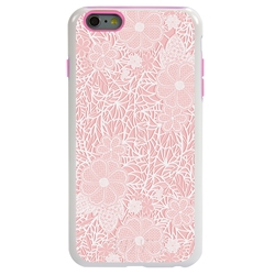 
Guard Dog Pink Hybrid Cases for iPhone 6 Plus / 6S Plus , Dusty Rose Pink Lace, White/Pink Silicone