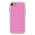 Guard Dog Pink Hybrid Cases for iPhone 7/8/SE , Pink Flower of Life, White/Pink Silicone
