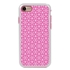 Guard Dog Pink Hybrid Cases for iPhone 7/8/SE , Pink Flower of Life, White/Pink Silicone
