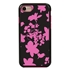 Guard Dog Pink Hybrid Cases for iPhone 7/8/SE , Pink Floral Silhouette, Black/Pink Silicone
