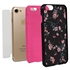 Guard Dog Pink Hybrid Cases for iPhone 7/8/SE , Pink Cherry Blossoms on Black, Black/Pink Silicone
