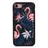 Guard Dog Pink Hybrid Cases for iPhone 7/8/SE , Tropical Pink Flamingo, Black/Pink Silicone
