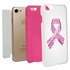 Guard Dog Pink Hybrid Cases for iPhone 7/8/SE , Pink Courage Breast Cancer Ribbon, White/Pink Silicone
