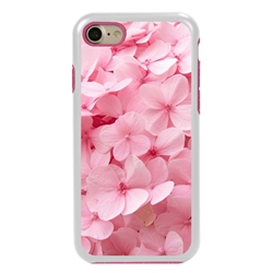 
Guard Dog Pink Hybrid Cases for iPhone 7/8/SE , Soft Pink Flower Petals, White/Pink Silicone