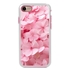 Guard Dog Pink Hybrid Cases for iPhone 7/8/SE , Soft Pink Flower Petals, White/Pink Silicone
