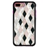 Guard Dog Pink Hybrid Cases for iPhone 7 Plus / 8 Plus , Black and Pink Argyle, Black/Pink Silicone
