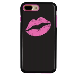 
Guard Dog Pink Hybrid Cases for iPhone 7 Plus / 8 Plus , Pink Lipstick Smooch, Black/Pink Silicone