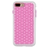 Guard Dog Pink Hybrid Cases for iPhone 7 Plus / 8 Plus , Pink Flower of Life, White/Pink Silicone
