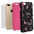 Guard Dog Pink Hybrid Cases for iPhone 7 Plus / 8 Plus , Pink Cherry Blossoms on Black, Black/Pink Silicone
