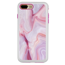 
Guard Dog Pink Hybrid Cases for iPhone 7 Plus / 8 Plus , Pink Marble, White/Pink Silicone