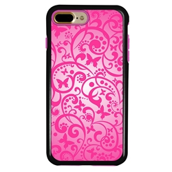 
Guard Dog Pink Hybrid Cases for iPhone 7 Plus / 8 Plus , Pink Butterfly, Black/Pink Silicone