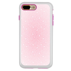 
Guard Dog Pink Hybrid Cases for iPhone 7 Plus / 8 Plus , Pale Pink Filigree, White/Pink Silicone