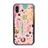 Guard Dog Pink Hybrid Cases for iPhone X / XS , Cactus on Pink, Black/Pink Silicone
