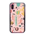 Guard Dog Pink Hybrid Cases for iPhone X / XS , Cactus on Pink, Black/Pink Silicone
