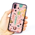 Guard Dog Pink Hybrid Cases for iPhone X / XS , Cactus on Pink, Black/Pink Silicone
