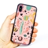 Guard Dog Pink Hybrid Cases for iPhone X / XS , Cactus on Pink, Black/Pink Silicone
