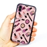 Guard Dog Pink Hybrid Cases for iPhone X / XS , Pretty Pink Cosmetics, Black/Pink Silicone
