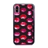 Guard Dog Pink Hybrid Cases for iPhone X / XS , Pink Lipstick Kisses, Black/Pink Silicone

