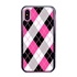 Guard Dog Pink Hybrid Cases for iPhone X / XS , Pink Tartan Plaid, Black/Pink Silicone
