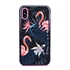 Guard Dog Pink Hybrid Cases for iPhone X / XS , Tropical Pink Flamingo, Black/Pink Silicone
