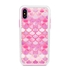 Guard Dog Pink Hybrid Cases for iPhone X / XS , Pink Mermaid Scales, White/Pink Silicone
