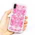 Guard Dog Pink Hybrid Cases for iPhone X / XS , Pink Mermaid Scales, White/Pink Silicone

