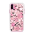 Guard Dog Pink Hybrid Cases for iPhone X / XS , Pretty Pink Floral Print, White/Pink Silicone
