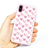 Guard Dog Pink Hybrid Cases for iPhone X / XS , Pink Sweet Hearts, White/Pink Silicone
