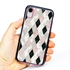 Guard Dog Pink Hybrid Cases for iPhone XR , Black and Pink Argyle, Black/Pink Silicone
